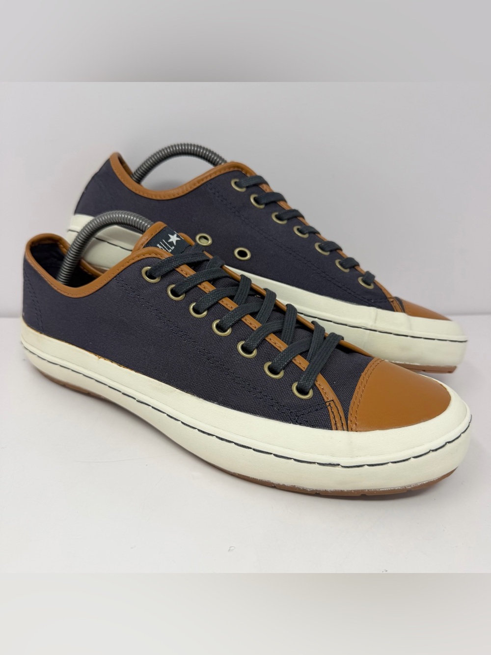 Converse Men’s Premiere Allstar Chuck Taylor Sneaker Sz 9.5 Navy Brown Leather